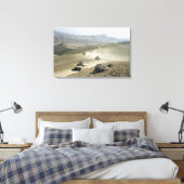 Wegen rijden over grove bergwegen canvas afdruk (Insitu (Slaapkamer))