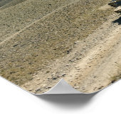 Wegen rijden over grove bergwegen poster (Hoek)