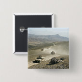 Wegen rijden over grove bergwegen vierkante button 5,1 cm (Voorkant /achterkant)