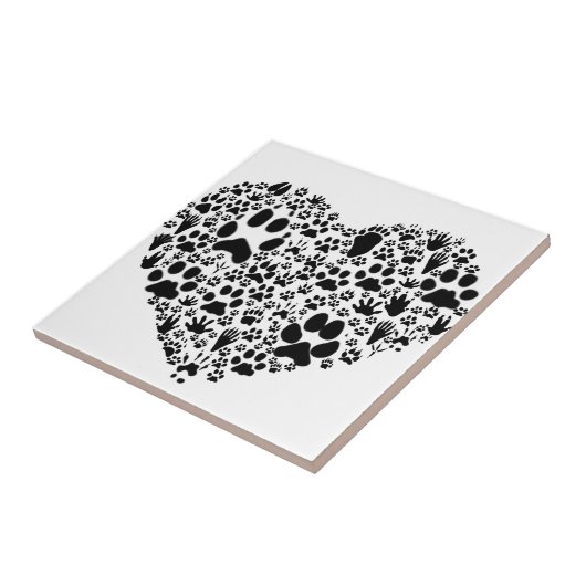 Wegen van het hart tegeltje (Zijkant)