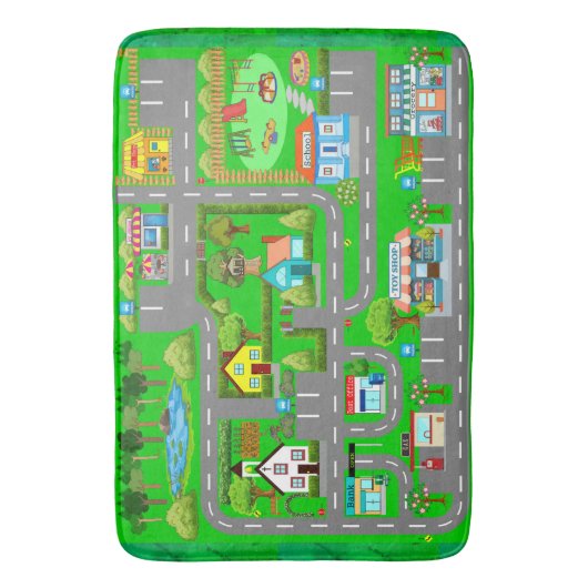 Wegen voor auto's badmat (Voorkant Verticaal)