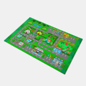 Wegen voor auto's deurmat (Schuin)