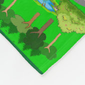 Wegen voor auto's fleece deken (Hoek)