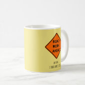 Wegen werken vooruit, ik hoop dat het lukt koffiemok (Voorkant rechts)