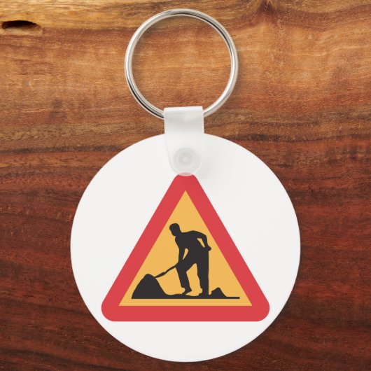 Wegenbord Sleutelhanger (Voorkant)