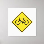 Wegenbordfiets Canvas Afdruk (Voorkant)