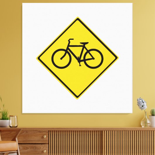 Wegenbordfiets Canvas Afdruk (Insitu (Woonkamer))