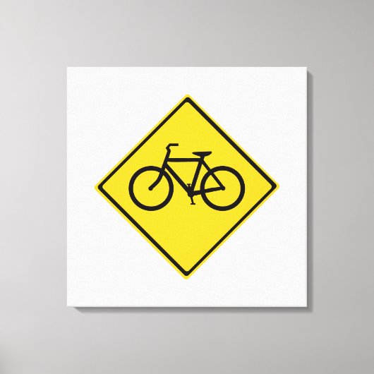 Wegenbordfiets Canvas Afdruk (Voorkant)