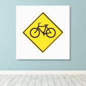 Wegenbordfiets Canvas Afdruk (Insitu (Houten vloer))