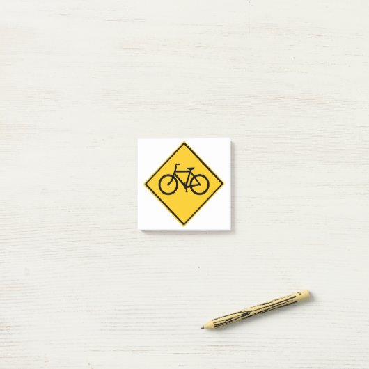 Wegenbordfiets Post-it® Notes (Op bureau)