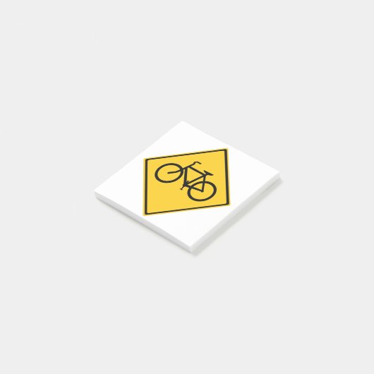 Wegenbordfiets Post-it® Notes (Schuin)