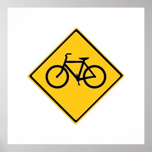 Wegenbordfiets Poster (Voorkant)