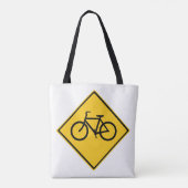 Wegenbordfiets Tote Bag (Achterkant)