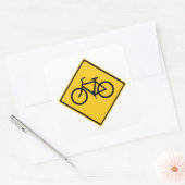 Wegenbordfiets Vierkante Sticker (Envelop)