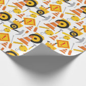 Wegenbouw Kinderverjaardag Cadeaupapier (Hoek)