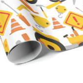 Wegenbouw Kinderverjaardag Cadeaupapier (Rol Hoek)