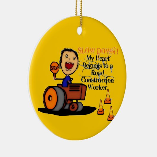 Wegenbouwer Liefde Keramisch Ornament (Rechts)