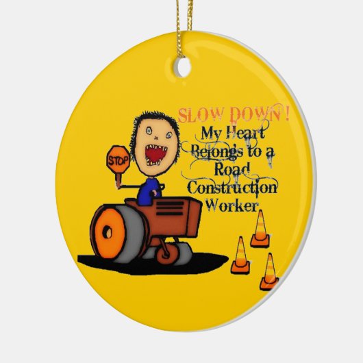 Wegenbouwer Liefde Keramisch Ornament (Links)