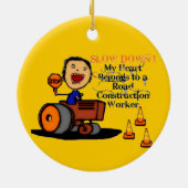 Wegenbouwer Liefde Keramisch Ornament (Achterkant)