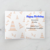 Wegenbouwvoertuig 3e verjaardag kaart (Binnen)