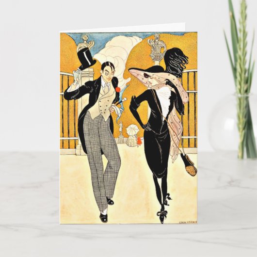 Wegener - Een elegant paar, jaren 1920 Kaart (Voorkant)