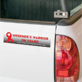 Wegeners Warrior aan boord Bumpersticker (Op Truck)