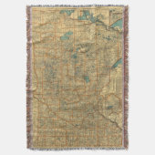 wegenkaart Minnesota Deken (Voorkant Verticaal)