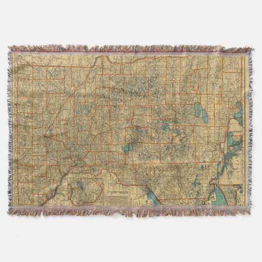 wegenkaart Minnesota Deken (Voorkant)