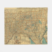 wegenkaart Minnesota Fleece Deken (Voorkant (Horizontaal))