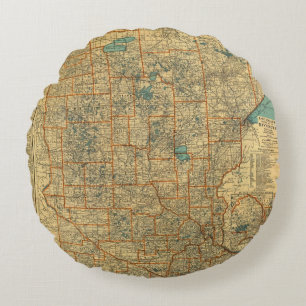 wegenkaart Minnesota Rond Kussen