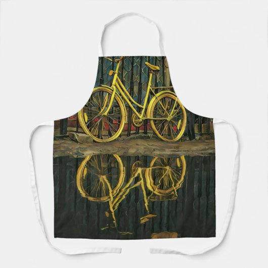 Wegenkaartjes voor fietsers schort (Voorkant)