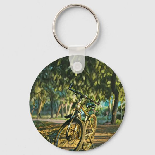 Wegenkaartjes voor fietsers sleutelhanger (Voorkant)