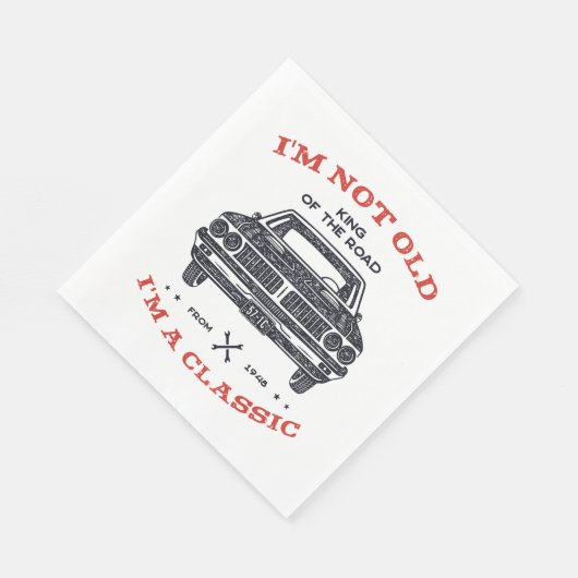 Wegenkoning uit 1948 servet (Hoek)