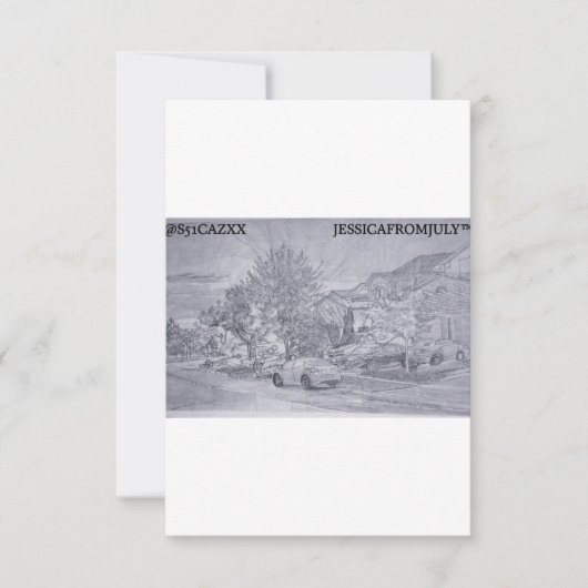 Wegenregen Bedankkaart (Voorkant)