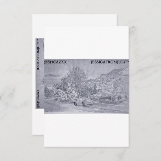 Wegenregen Bedankkaart (Voorkant / Achterkant)