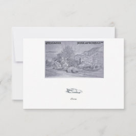 Wegenregen Bedankkaart