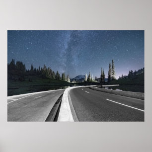 Wegentraject onder de Milkyway Poster