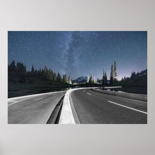 Wegentraject onder de Milkyway Poster (Voorkant)