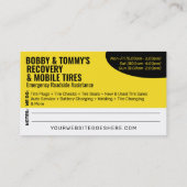 Wegenwacht Noodherstel Auto Reparatie Visitekaartje (Achterkant)