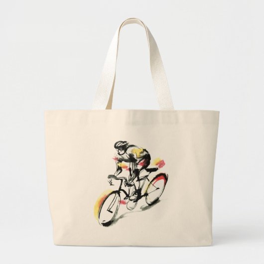 Wegfiets Grote Tote Bag (Voorkant)