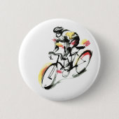 Wegfiets Ronde Button 5,7 Cm (Voorkant)