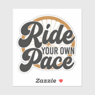 Wegfietssmotivatie Vinyl Sticker