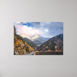 Wegfoto-afdruk berglandschap | Schitterend canyon Canvas Afdruk
