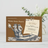   weggaan Feestuitnodiging Kaart (Staand voorkant)