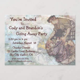 Weggaan partijuitnodiging FairyTale Giant Packs Kaart