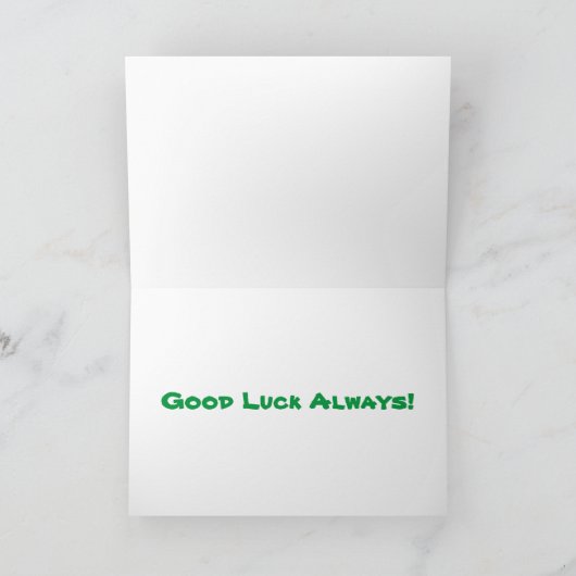 weggaan van baan succes kaart (Binnen)