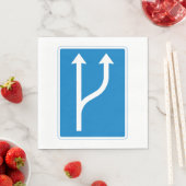 Weggeborduurde pijlen papier Napkins Servet (Insitu)