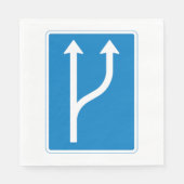 Weggeborduurde pijlen papier Napkins Servet (Voorkant)