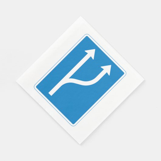 Weggeborduurde pijlen papier Napkins Servet (Hoek)