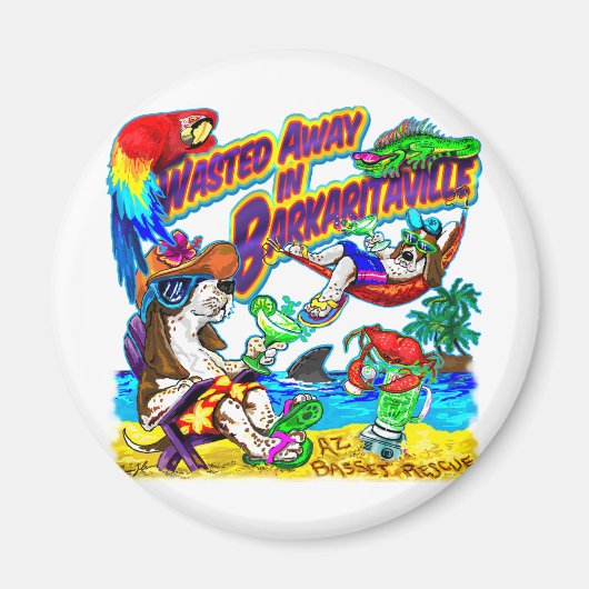 Weggegooid in Barkaritaville Magneet (Voorkant)